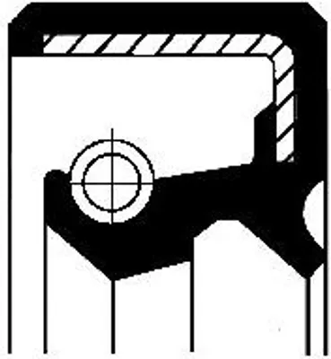 Produktbild von Dichtring Innendurchmesser 47 mm Außendurchmesser 62 mm Höhe 7 mm mit Staubschutzlippe