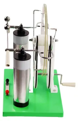 Produktbild von Elektrostatischer Generator - Induktionsgenerator Physik - Unterrichtsmodell - Statikexperiment - Kunststoff - Grün