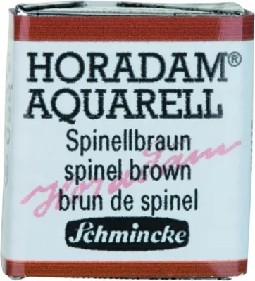 Produktbild von Schmincke HORADAM Aquarellfarbe halbes Näpfchen - 650 spinel brown