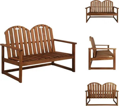 Immagine prodotto di vidaXL Panchina da giardino 110 cm in legno massiccio di acacia - Panchine da giardino