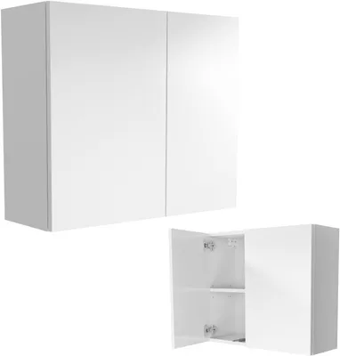 Zdjęcie produktu dla wisząca szafka łazienkowa 70 biała mat matowa 70x60 (40+30)