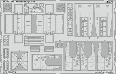 Produktbild von Eduard Accessories 481130 - 1:48 SM.79 undercarriage 1/48 EDUARD - Neu
