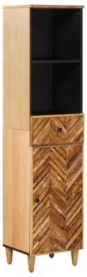 Immagine prodotto di vidaXL Mobile da bagno marrone 38 x 33,5 x 160 cm in legno massello di mango