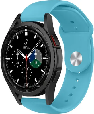 Produktbild von Strap-it Samsung Galaxy Watch 4 Classic 42mm Sportarmband (Hellblau)