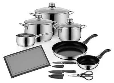 Obrázek produktu pro WMF 3201001275 WMF Kochgeschirr-Set Diadem Plus silber 10-tlg., 10 Set