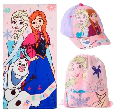 Obrázek produktu pro Sada Disney Ledové království „True Friends“ – ručník, taška na tělocvik a