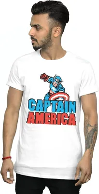 Produktbild von Marvel - T-Shirt für Herren BI43281 (4XL) (Weiß)