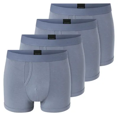 Produktbild von Schiesser Herren Trunk Rib Essentials 4-Pack blaugrau - Größe 5