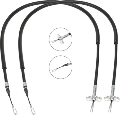 Produktbild von RIDEX Handbremsseil Seilzug Feststellbremse passend für MERCEDES-BENZ SPRINTER 3-t Kasten (903) Hinten Rechts Hinten Links 124C1203