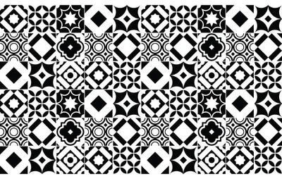 Produktbild von Selbstklebende Fliesenaufkleber für Küche und Bad – 60 Azulejos Flavior Zementfliesenaufkleber – 60 Aufkleber 10x10cm