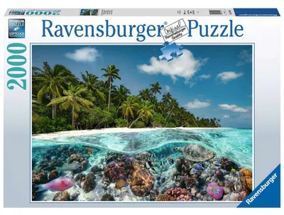 Zdjęcie produktu dla Ravensburger Puzzle 17441 Nurkowanie na Malediwach - puzzle 2000 elementów dla dorosłych i dzieci od 14 lat