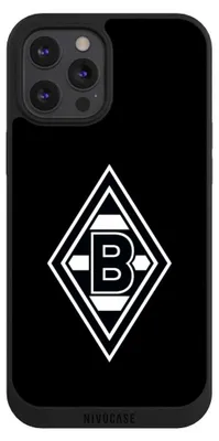 Produktbild von NIVOCASE Handyhülle für Apple iPhone 12 Pro Max  Hülle NIVOpure Case Schwarz Borussia Mönchengladbach Gladbach Wappen