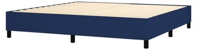 Produktbild von Boxspringbett mit Matratze Blau 200x200 cm Stoff Polsterbett