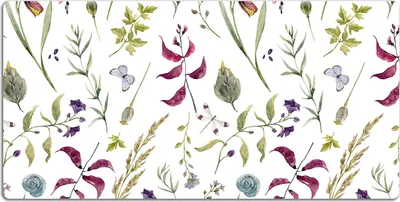 Produktbild von Schreibtischmatte Tischunterlage 90x45 cm Mauspad - Botanische Blume.