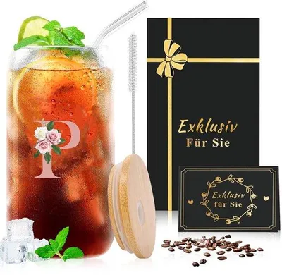 Image de Verre personnalisé avec motif de roses - Unique et personnalisé - Pièce unique - Verre borosilicaté