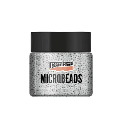 Zdjęcie produktu dla Mikrokulki szklane PENTART 0,8-1 mm, 40 g, srebrne