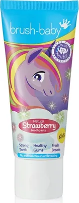 Produktbild von 1x Kinderzahnpasta BRUSH-BABY Erdbeere 50 ml