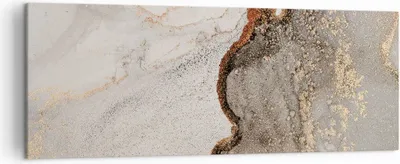 Produktbild von Bild auf Leinwand - Leinwandbild - Einteilig - Stein Sand Abstraktion - 140x50cm - Wand Bild - Wanddeko - Wandbilder - Leinwanddruck - Bilder - Wanddekoration - Leinwand bilder - AB140x50-4778