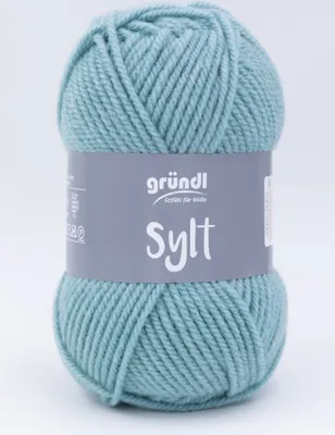 Produktbild von Gründl Wolle hellblau Nr. 08, 80% Polyacryl 20% Wolle, 100g 130m, Nadelstärke 7,0-8,0
