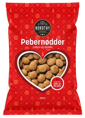 Produktbild von Nordthy Pebernødder 200g, KI-generiertes Bild