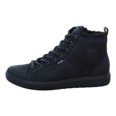 Productafbeelding van Dames enkellaarsjes ECCO Soft 7, zwart leer, met rits, maat 35