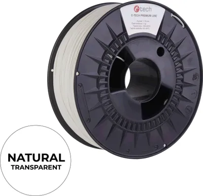 Obrázek produktu pro C-TECH filament PREMIUM LINE PETG transparentní