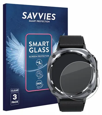 Produktbild von 3x Savvies Schutzglas Folie für TIMU S90+ 1.48" 9H Panzer Schutzfolie Glas Displayschutz klar transparent