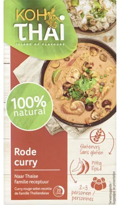 Produktbild von Koh Thai Rote Currypaste 70g – Aromatische thailändische Currypaste für rote Currys