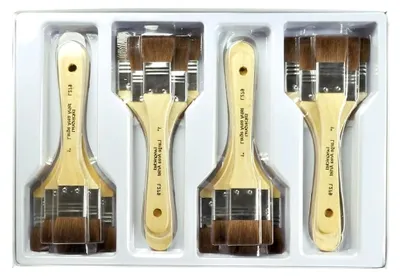 Produktbild von Breites Universalpinselset aus Kamelhaar