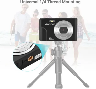 Immagine prodotto di Fotocamera digitale 48MP 1080P 2,4 pollici 16X Zoom Autofocus Rilevamento intelligente Video portatile