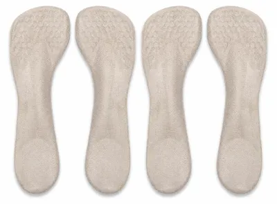Produktbild von 2 Paar Gel Einlegesohlen für High Heels – selbstklebend, Fußgewölbeunterstützung – Schuh-Einlagen und Fersenkissen für Sandalen, flache Schuhe und Pumps