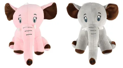 Immagine prodotto di Elefante di peluche seduto, 30 cm, 2 colori