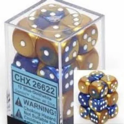 Produktbild von Asmodee 26622, Würfelsatz, Blau, Gold, Unisex, Deutschland, Vereinigte Staaten, 16 mm, 16 mm