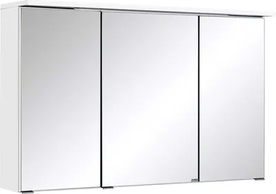 Produktbild von Bologna 3D-Spiegelschrank, weiß, LED-Einbauleuchte