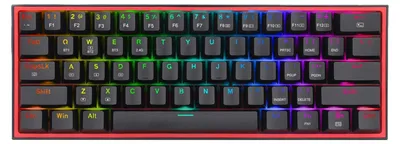 Produktbild von REDRAGON K616 Fizz Pro white/pink, Verkabelt & Kabellos, USB + RF Wireless + Bluetooth, Mechanischer Switch, Pink, Weiß