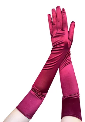 Produktbild von krautwear Damen Satin Handschuhe Abendhandschuhe (52 cm) in vielen Farben (1, We