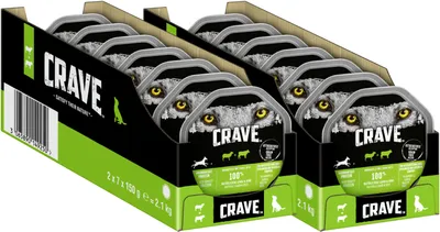 Produktbild von CRAVE™ Hund Schale Pastete mit Lamm und Rind 14 x 150g