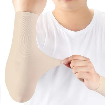 Produktbild von Armstulpen Kühlung UPF 50+ Sonnenschutz Gelb 1 Paar