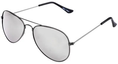 Produktbild von Piloten Brille verspiegelt Silber - Schwarz