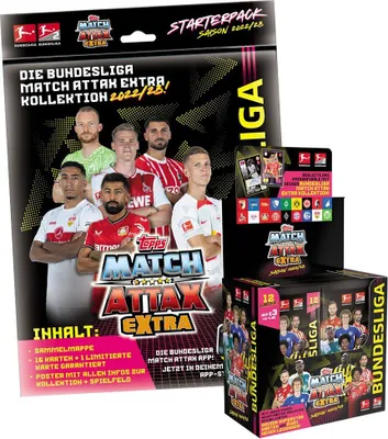 Image de Topps Match Attax EXTRA 2022/23 - 1 Starter + 1 Display (24 Booster)