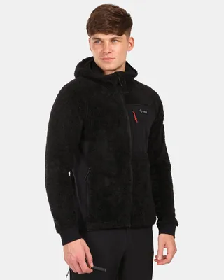 Produktbild von Kuscheliger Herren-Fleece-Kapuzenpullover Kilpi NORKA-M, SCHWARZ, Größe L