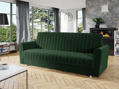 Obrázek produktu pro Rozkládací pohovka s úložným prostorem SICARE - zelená