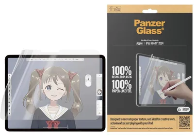 Obrázek produktu pro PanzerGlass ® GraphicPaper® Screen Protector iPad Pro 11'' (2024-2025) | Ultra-Wide Fit, Apple, Apple - iPad Pro 11'' (2024), Aplikace nasucho, Odolné proti poškrábání, Odolný proti nárazům, Průhledná, 1 kusů