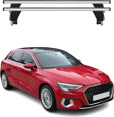 Image de Menabo Barres de toit Transversales pour Audi A3 8Y Sportback 2020-2025 Gris 2x