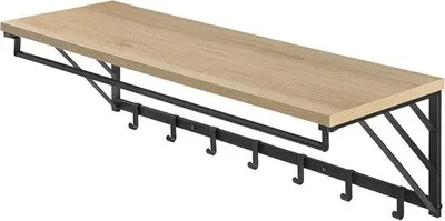 Obrázek produktu pro Šatní tyč s věšáky – nástěnná lišta