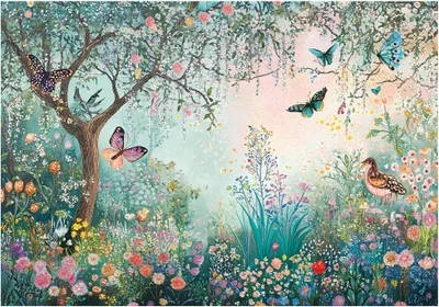 Produktbild von Fototapete Kinderzimmer - Wald Tiere - 350x250 cm - inklusive kleister - Vlies Tapete - Vliestapete - Kinderzimmer Modern Wandtapete