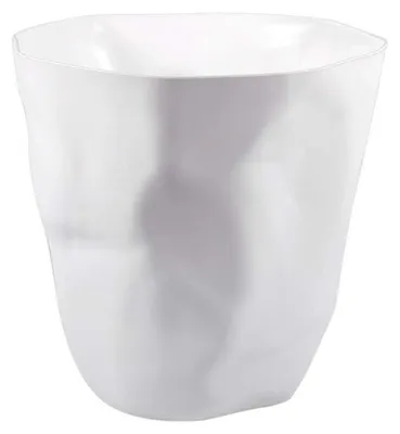 Immagine prodotto di Contenitore per rifiuti bianco moderno con design plissettato