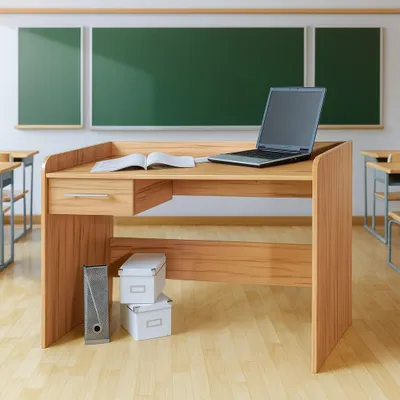 Produktbild von Kinderschreibtisch höhenverstellbar Schreibtisch Kernb Bürotisch #2009