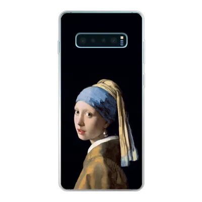 Produktbild von MuchoWow® Handyhülle Schutzhülle Hülle für Samsung Galaxy S10 Plus Mädchen mit Perlenohrring - Vermeer - Kunst Silikon Softcase Handy Hülle - Schutzhülle