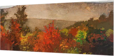 Produktbild von Wandtapete - Dekorative Tapete für Wohnzimmer- Tapetenfolie für Wanddekoration - 208x146 cm - Herbstpanorama